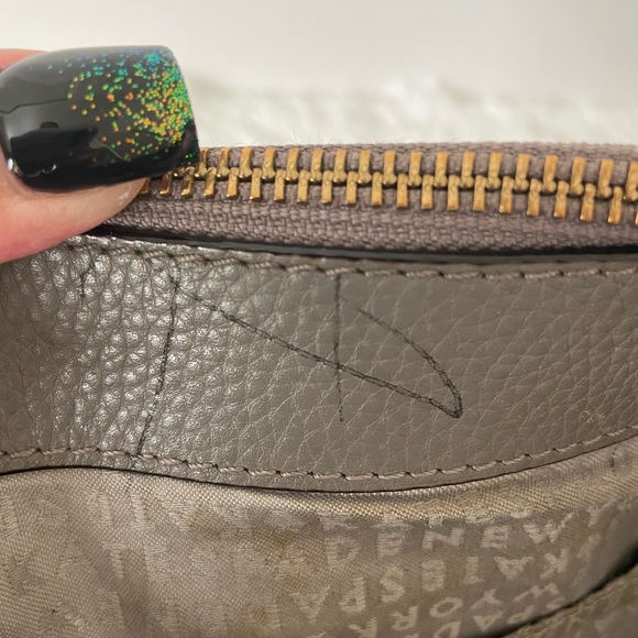 SOLD - KATE SPADE MULBERRY STREET LEIGHANN SATCHEL WITH SHOULDER STRAP - GRAY - Picture 13 of 13